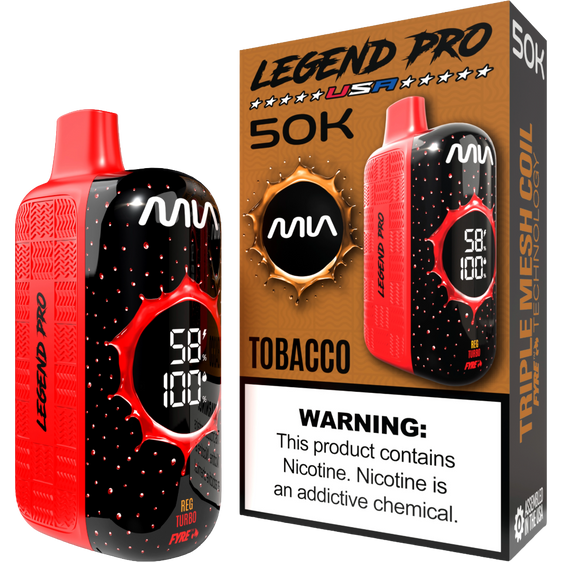 MIA Legend Pro 50K Puffs Disposable Vape - Tobacco