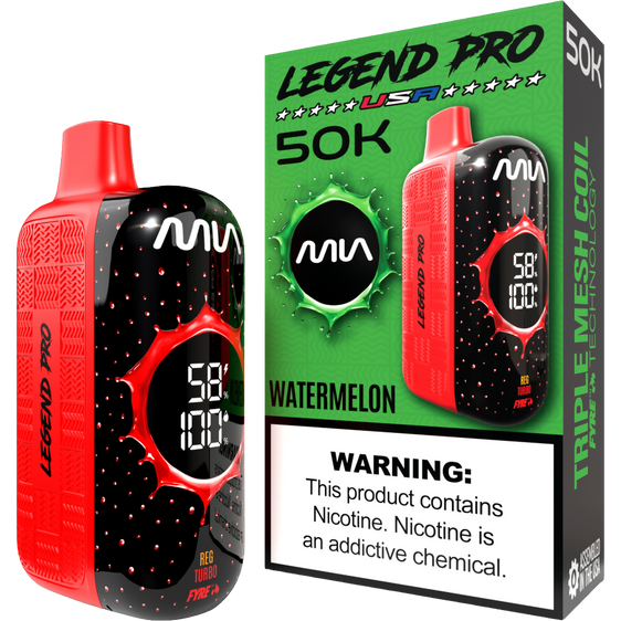 MIA Legend Pro 50K Puffs Disposable Vape - Watermelon