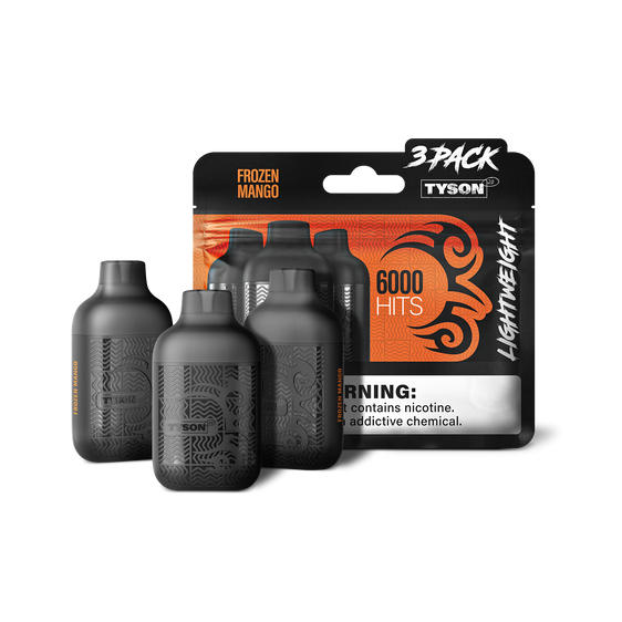 Tyson 2.0 Lightweight 6000 Hits 3 Pack Vape