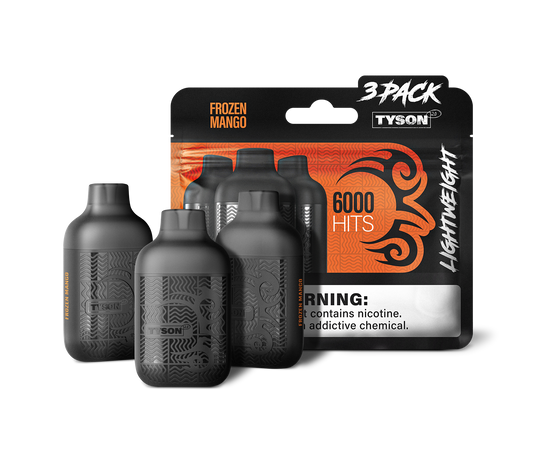 Tyson 2.0 Lightweight 6000 Hits 3 Pack Vape
