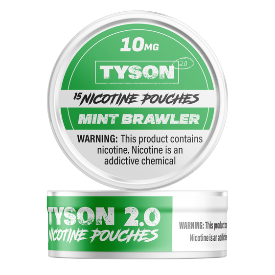 Tyson 2.0 Nicotine Pouches Mint Brawler - 5 Pack - 10mg