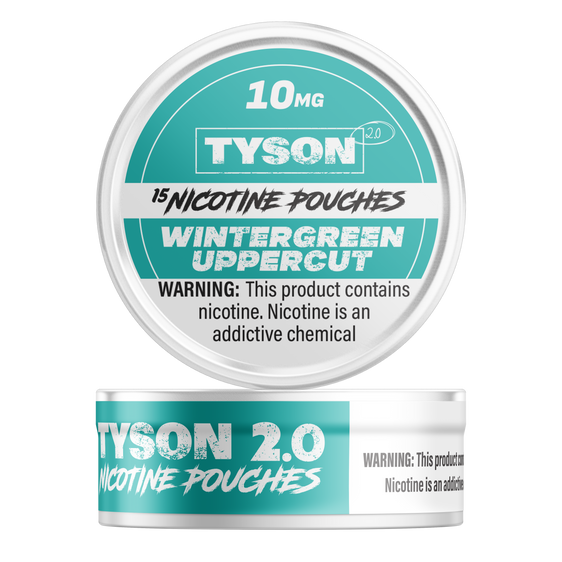 Tyson 2.0 Nicotine Pouches Wintergreen Uppercut - 5 Pack - 10mg
