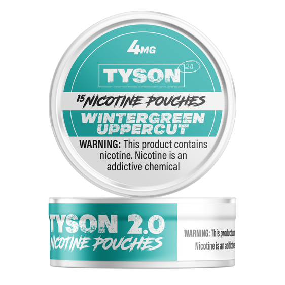 Tyson 2.0 Nicotine Pouches Wintergreen Uppercut - 5 Pack