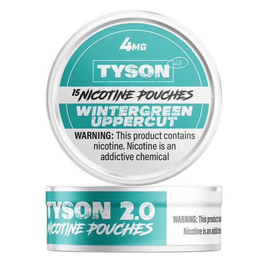 Tyson 2.0 Nicotine Pouches Wintergreen Uppercut - 5 Pack