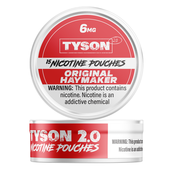 Tyson 2.0 Nicotine Pouches Original Haymaker - 5 Pack - 6mg