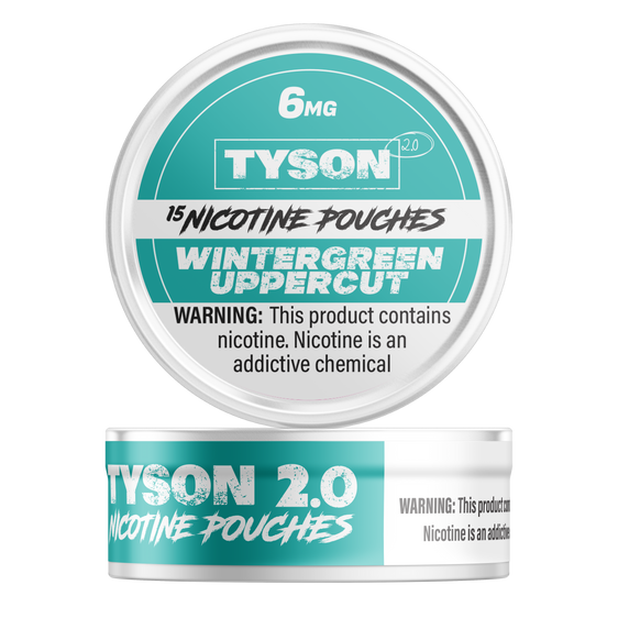 Tyson 2.0 Nicotine Pouches Wintergreen Uppercut - 5 Pack - 6mg