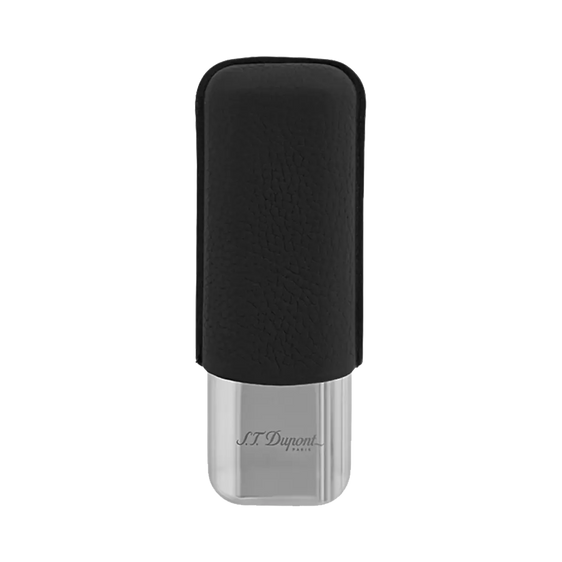 S.T. Dupont Double Cigar Case - Grain Black Matte