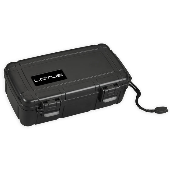 Lotus Travel Humidor - 10-Stick Black