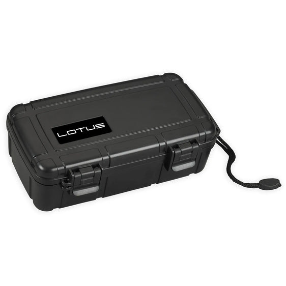 Lotus Travel Humidor - 10-Stick Black