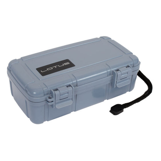 Lotus Travel Humidor - 10-Stick Gray