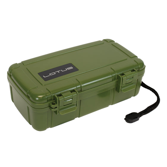 Lotus Travel Humidor - 10-Stick Green