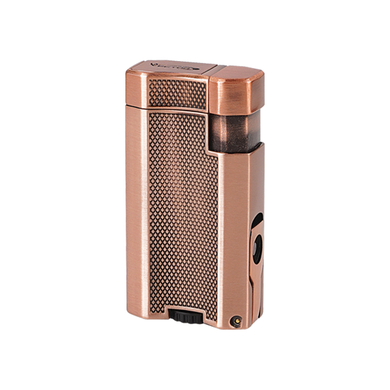 Vector Vmotion Double Flame Lighter Copper Gold Black 2-Tone