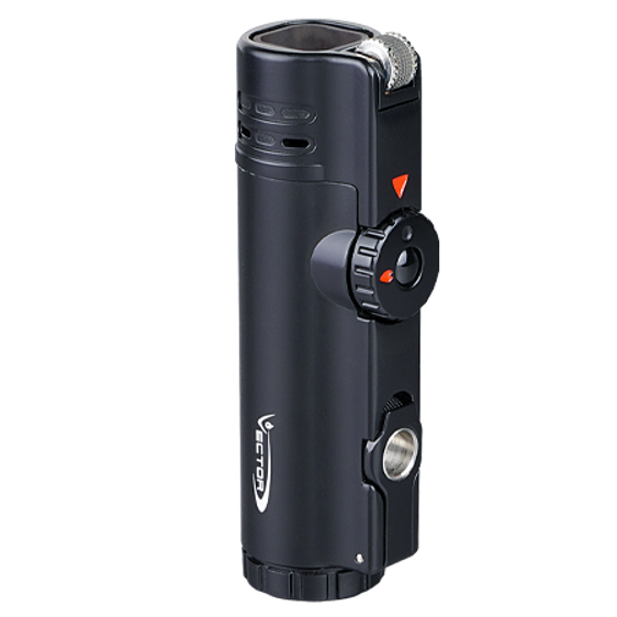 Vector Warcraft Quad Flame Torch Lighter with Cigar Punch - Matte Black