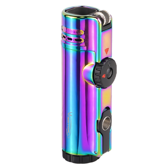 Vector Warcraft Quad Flame Torch Lighter with Cigar Punch - Prizm