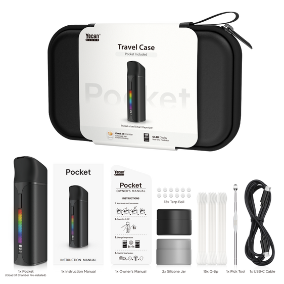 Yocan Black Pocket Full Travel Kit