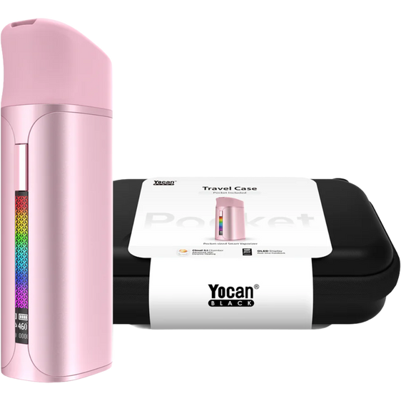 Yocan Black Pocket Full Travel Kit - Pink