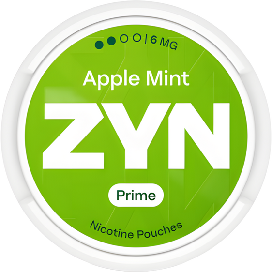 ZYN Apple Mint Prime Nicotine Pouches (5 Pack) - 6mg