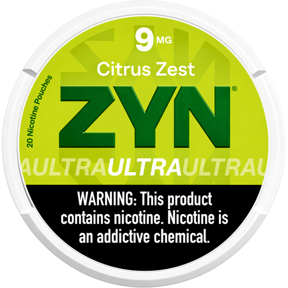 ZYN Ultra Citrus Zest 9mg Nicotine Pouches