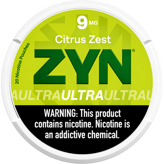 ZYN Ultra Citrus Zest 9mg Nicotine Pouches