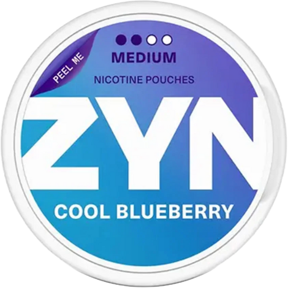 Zyn Nicotine Pouches Cool Blueberry - 5 Pack - 6mg