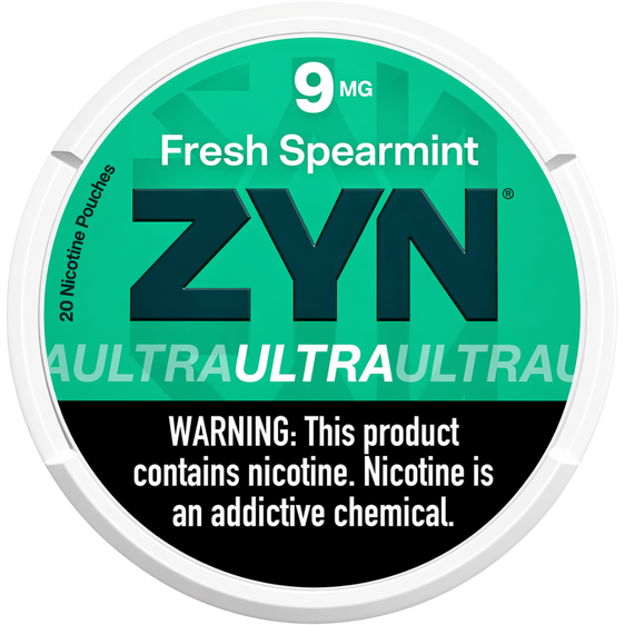 ZYN Ultra Fresh Spearmint 9mg Nicotine Pouches