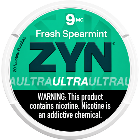 ZYN Ultra Fresh Spearmint 9mg Nicotine Pouches