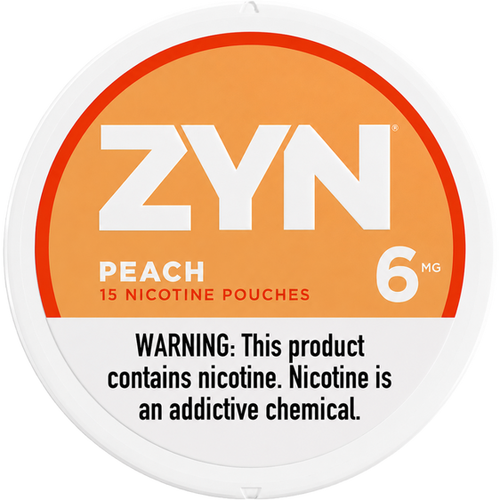 ZYN Peach Nicotine Pouches (5 Pack)