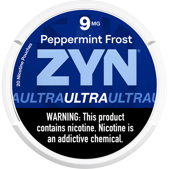 ZYN Ultra Peppermint Frost 9mg Nicotine Pouches