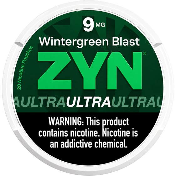 ZYN Ultra Wintergreen Blast 9mg Nicotine Pouches