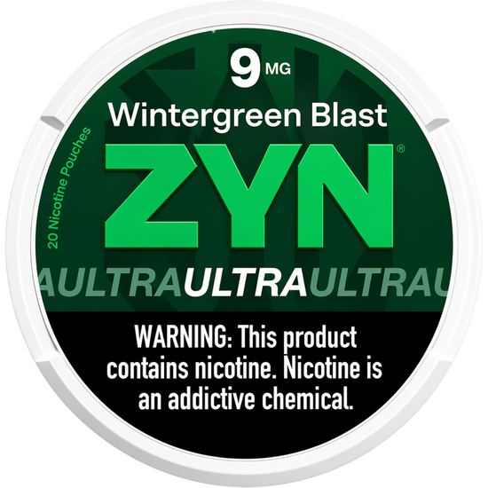 ZYN Ultra Wintergreen Blast 9mg Nicotine Pouches