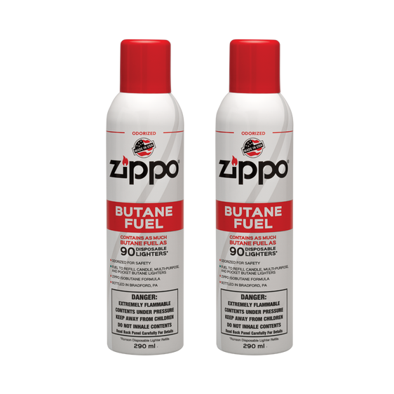 Zippo Odorized Butane Fuel 9.8 fl oz - 2 Pack