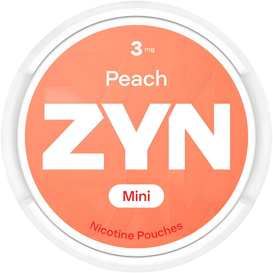ZYN Peach Mini Nicotine Pouches (5 Pack) - 3mg (15 pouches can)
