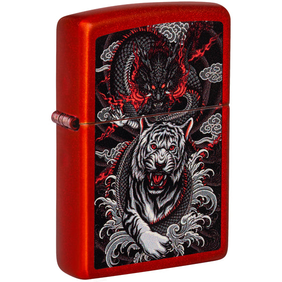 Zippo Lighter - Dragon & Tiger