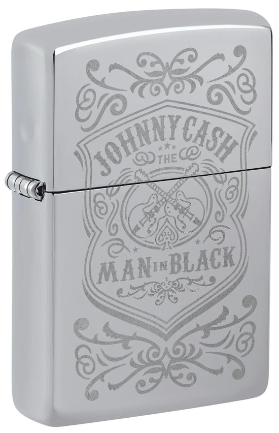 Zippo Lighter - Johnny Cash Lustre