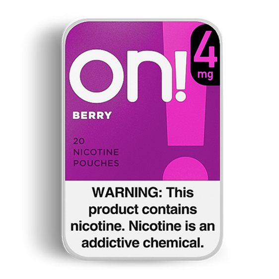 ON! Berry Nicotine Pouches - 5 Pack - 4mg