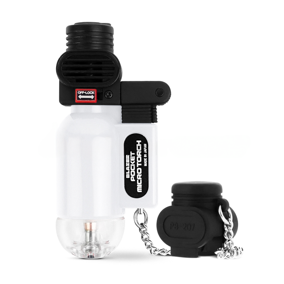 "The Torch" Pocket Blazer Lighter By Blazer - White & Clear
