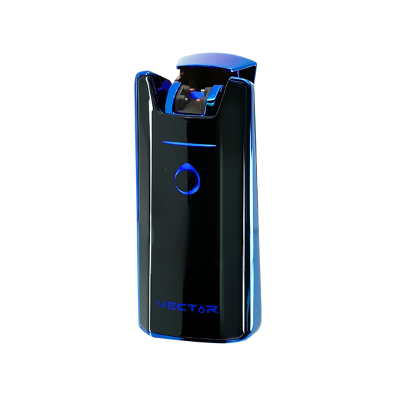 Vector Cosmo Double Flame Lighter Sparkle Blue