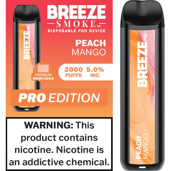 Breeze Pro Disposable Vape - Peach Mango