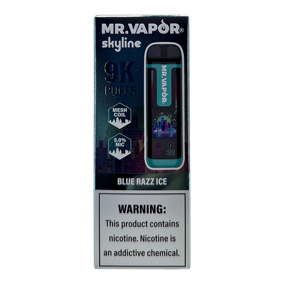 Mr. Vapor Skyline - 9,000 Puff Disposable Vape - Blue Razz Ice