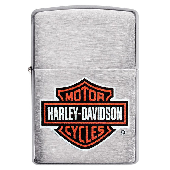 Zippo Lighter - Harley-Davidson® Black/Orange Logo