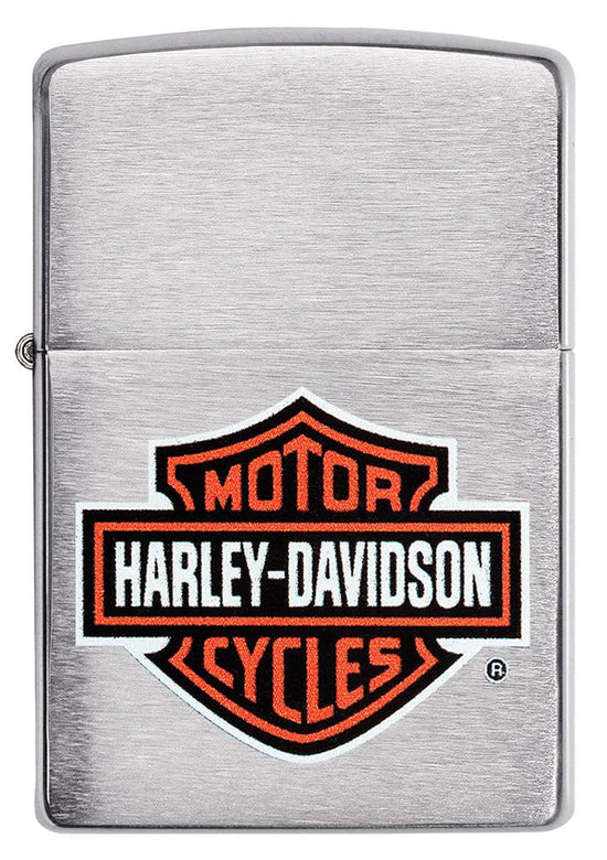 Zippo Lighter - Harley-Davidson® Black/Orange Logo