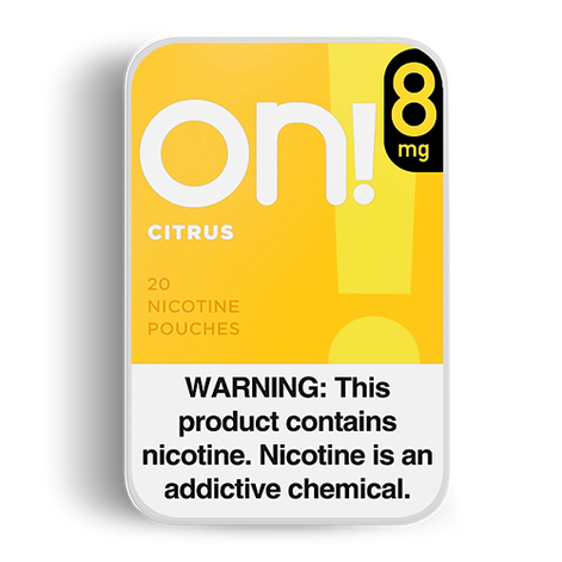 ON! Citrus Nicotine Pouches - 5 Pack - 8mg