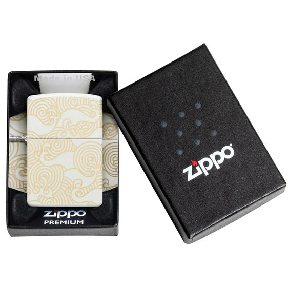 Zippo Lighter - Swirling Waves