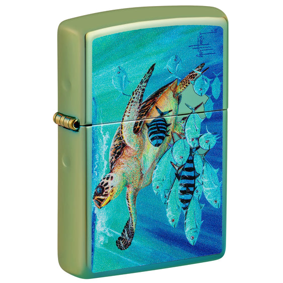 Zippo Lighter - Guy Harvey Hawksbill Turtle