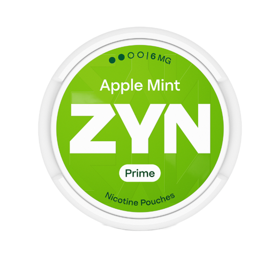 Zyn Apple Mint Prime Nicotine Pouches - 5 Pack