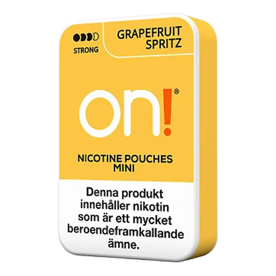 ON! Grapefruit Spritz Nicotine Pouches - 5 Pack - 6mg