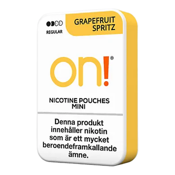 ON! Grapefruit Spritz Nicotine Pouches - 5 Pack - 3mg