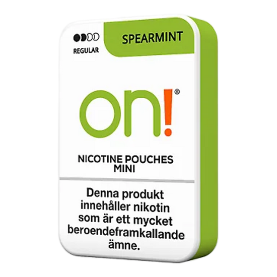 ON! Spearmint Nicotine Pouches - 5 Pack