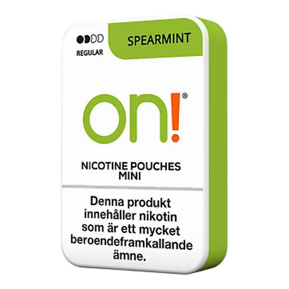 ON! Spearmint Nicotine Pouches - 5 Pack - 3mg