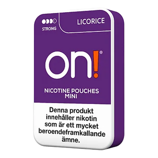 ON! Licorice Nicotine Pouches - 5 Pack